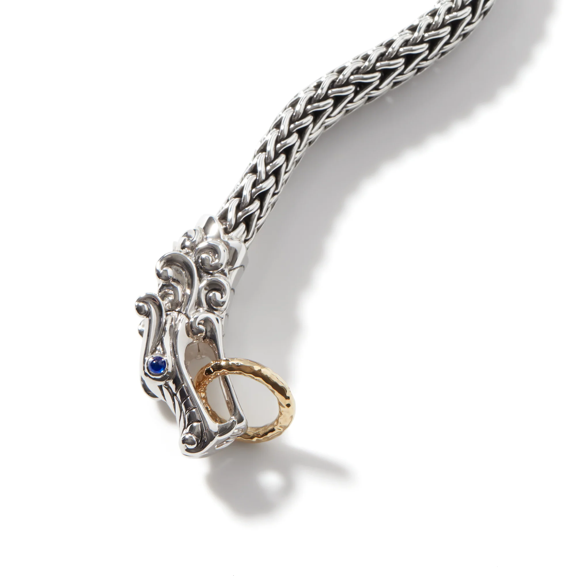 Naga Bracelet, Sterling Silver, Gold, 10.5MM|BZS60193BSP 8 Naga Bracelet, Sterling Silver, Gold, 10.5MM|BZS60193BSP