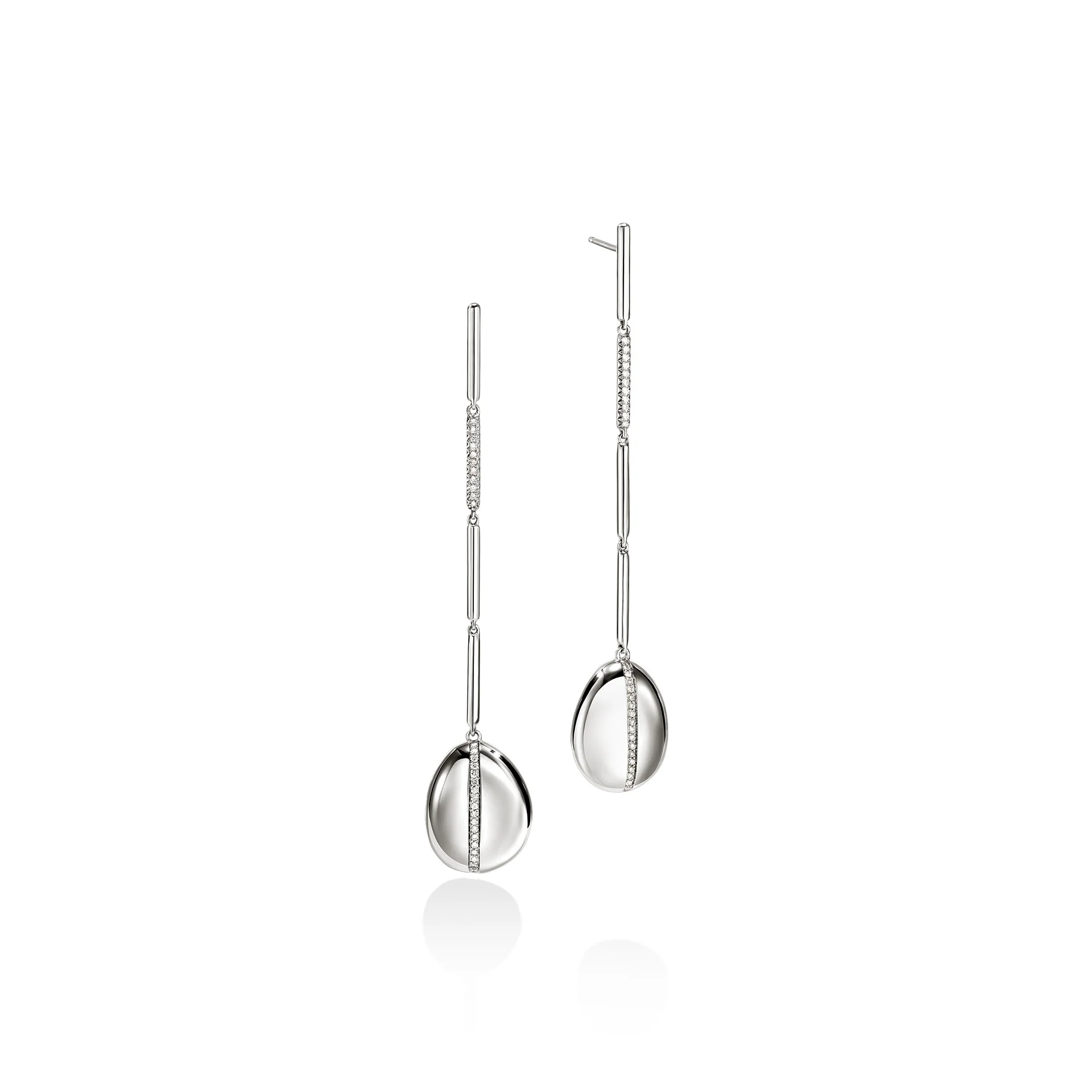 AC x JH Drop Earrings, Sterling Silver, Diamonds|EBP988782DI