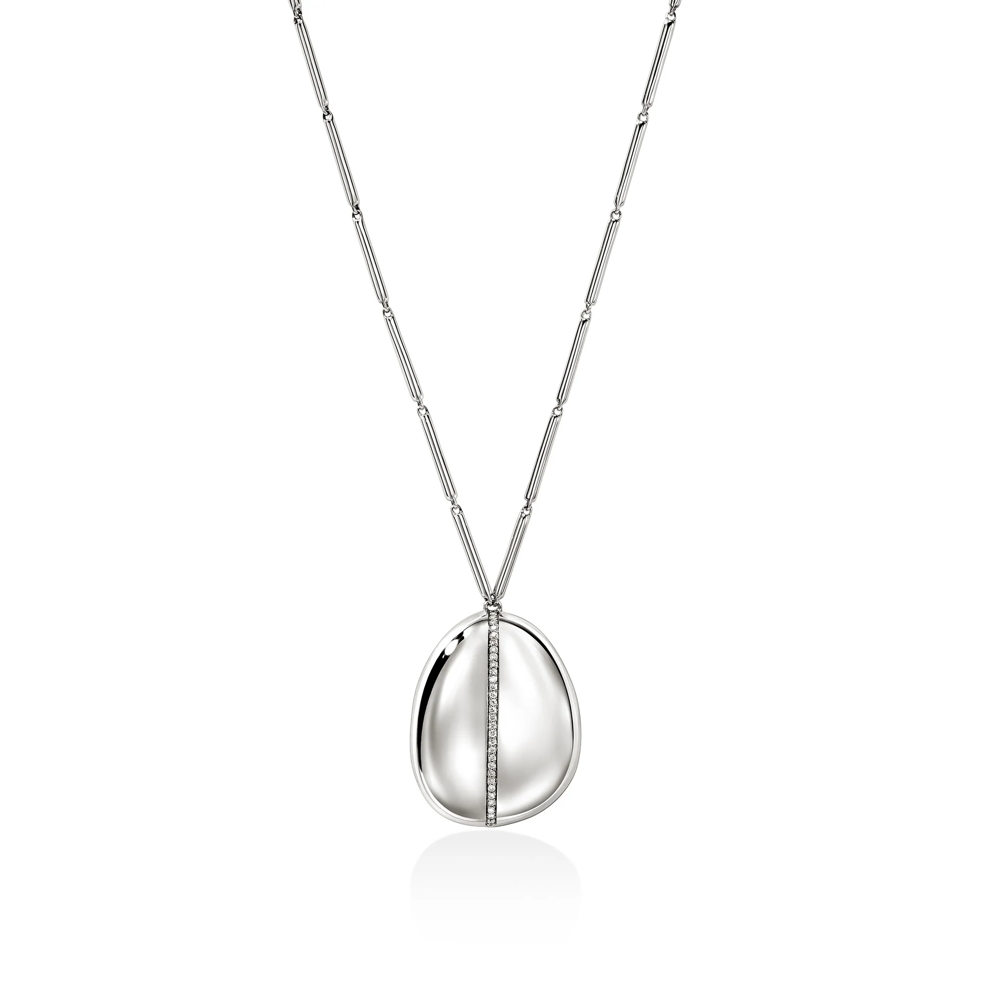 AC x JH Pendant Necklace, Sterling Silver, Diamonds|NBP988752DI